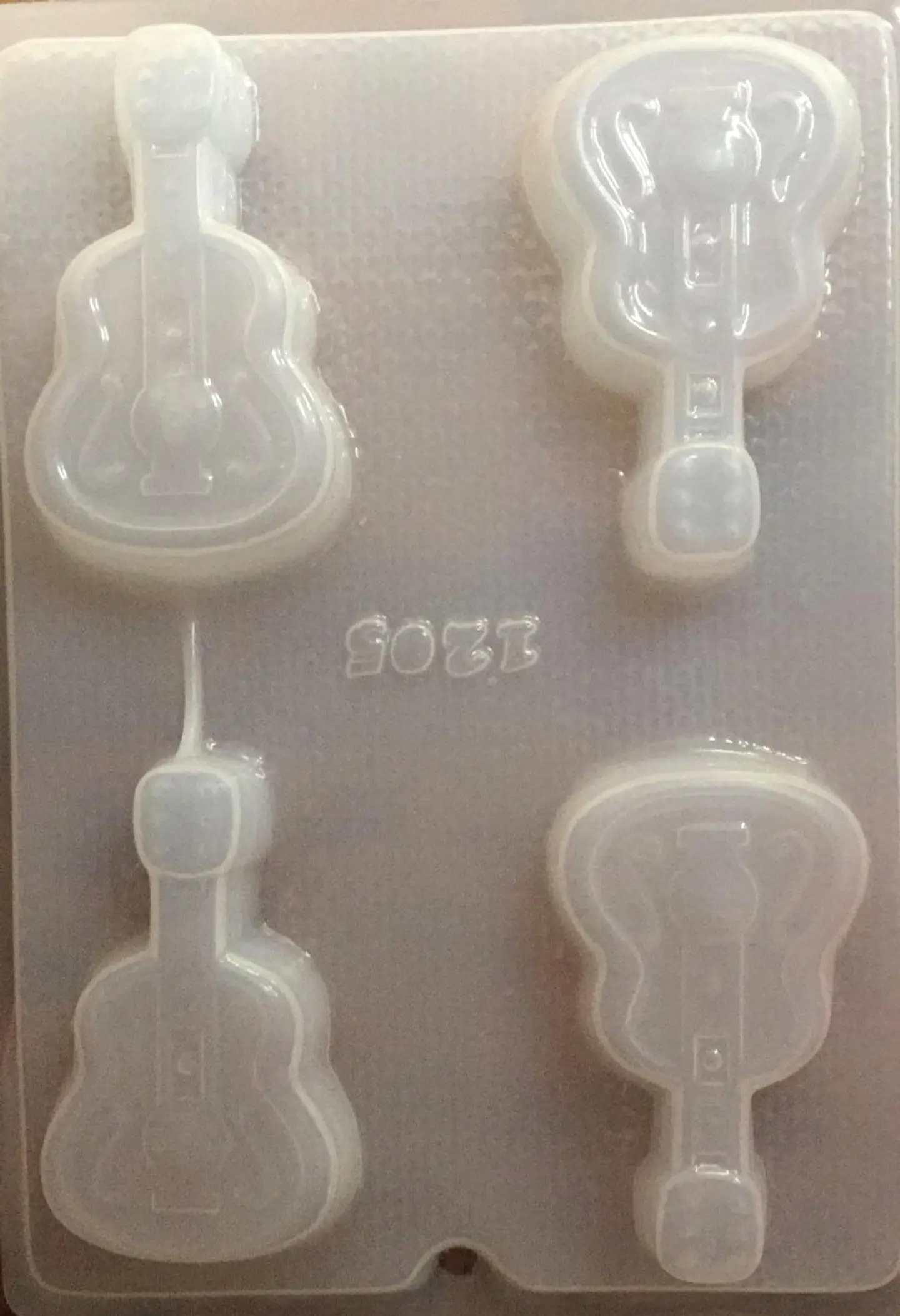  Molde para gelatina chico guitarra mango chico #1205 1