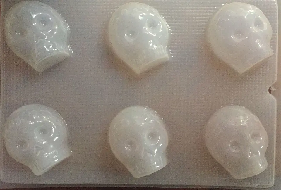  Molde para gelatina chico craneo calavera dia de muertos 6c 1