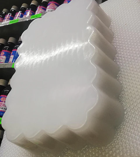  Molde para gelatina mediano rectangular con ondas laterales