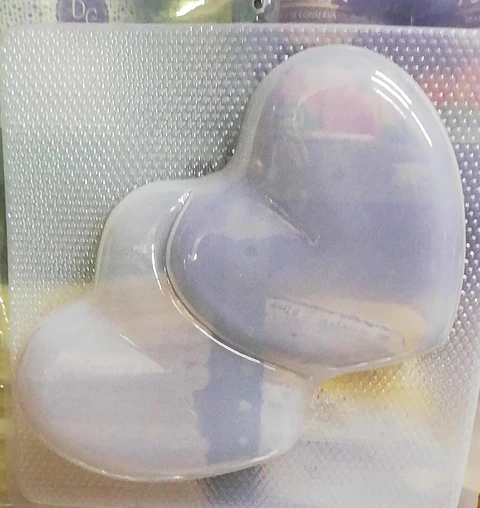  Molde para gelatina mediano corazon doble