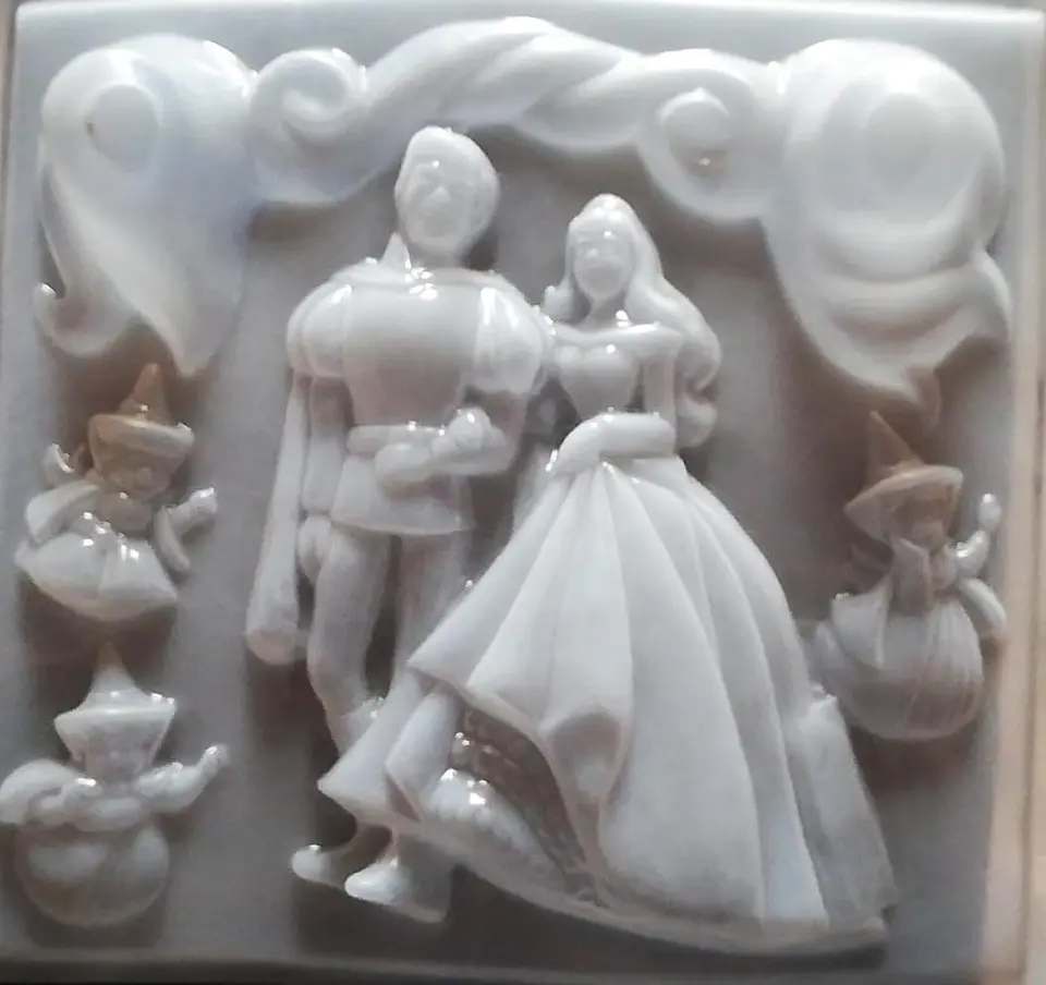  Molde para gelatina jumbo boda Aurora J-120 1