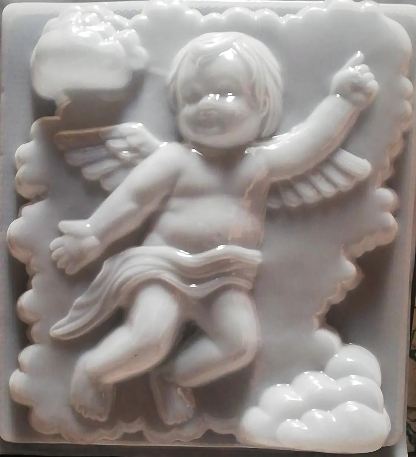 Molde para gelatina jumbo angel con nubes J-172 1