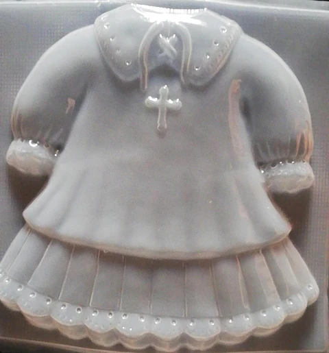  Molde para gelatina jumbo vestido con cruz J-190