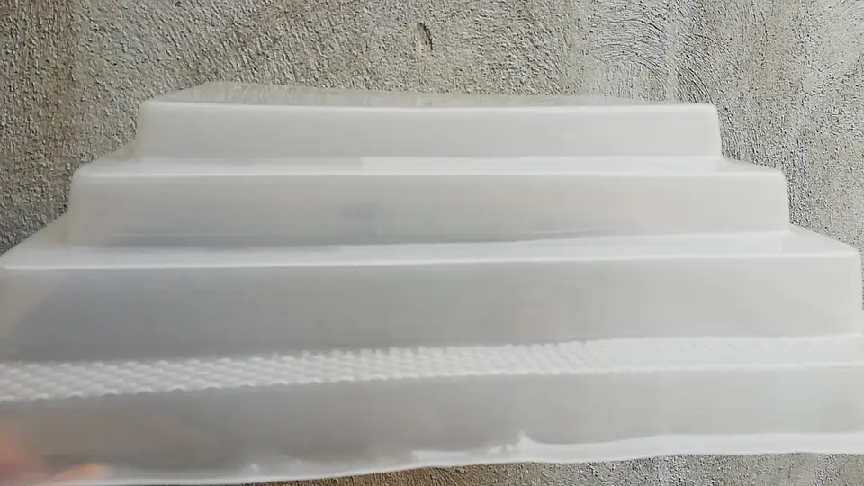  Molde para gelatina jumbo piramide rect 3pisos J-217 1