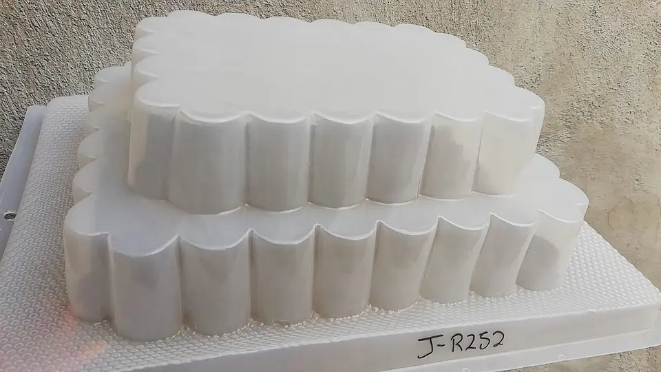  Molde para gelatina jumbo piramide bordeada J-252 1