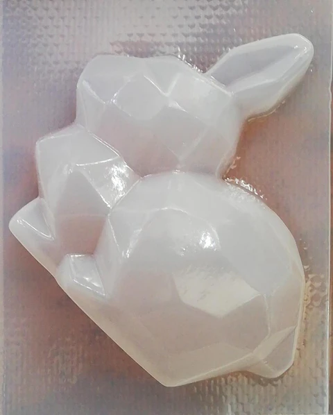  Molde para gelatina chico conejo diamante 1 cav.
