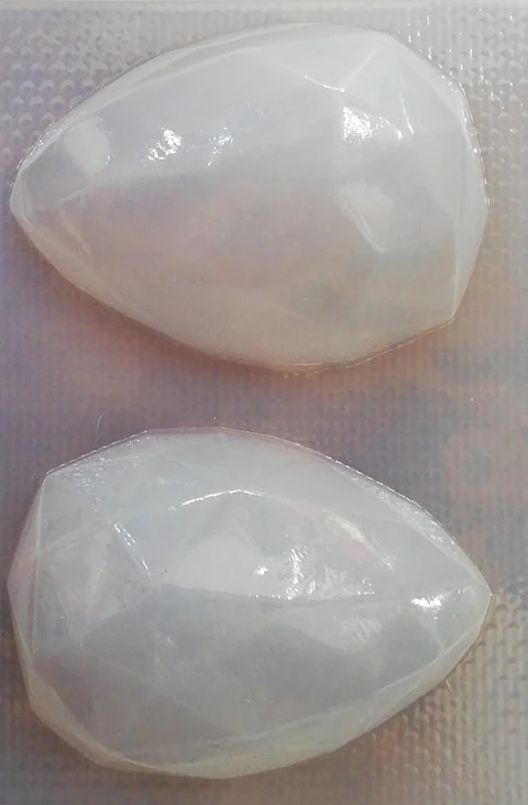  Molde para gelatina huevo diamante 2 cav.