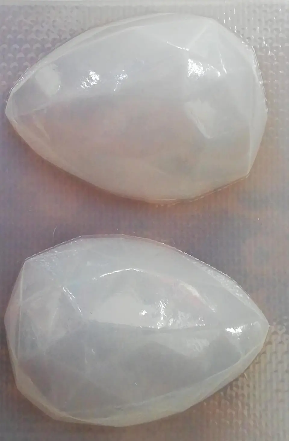  Molde para gelatina huevo diamante 2 cav. 1
