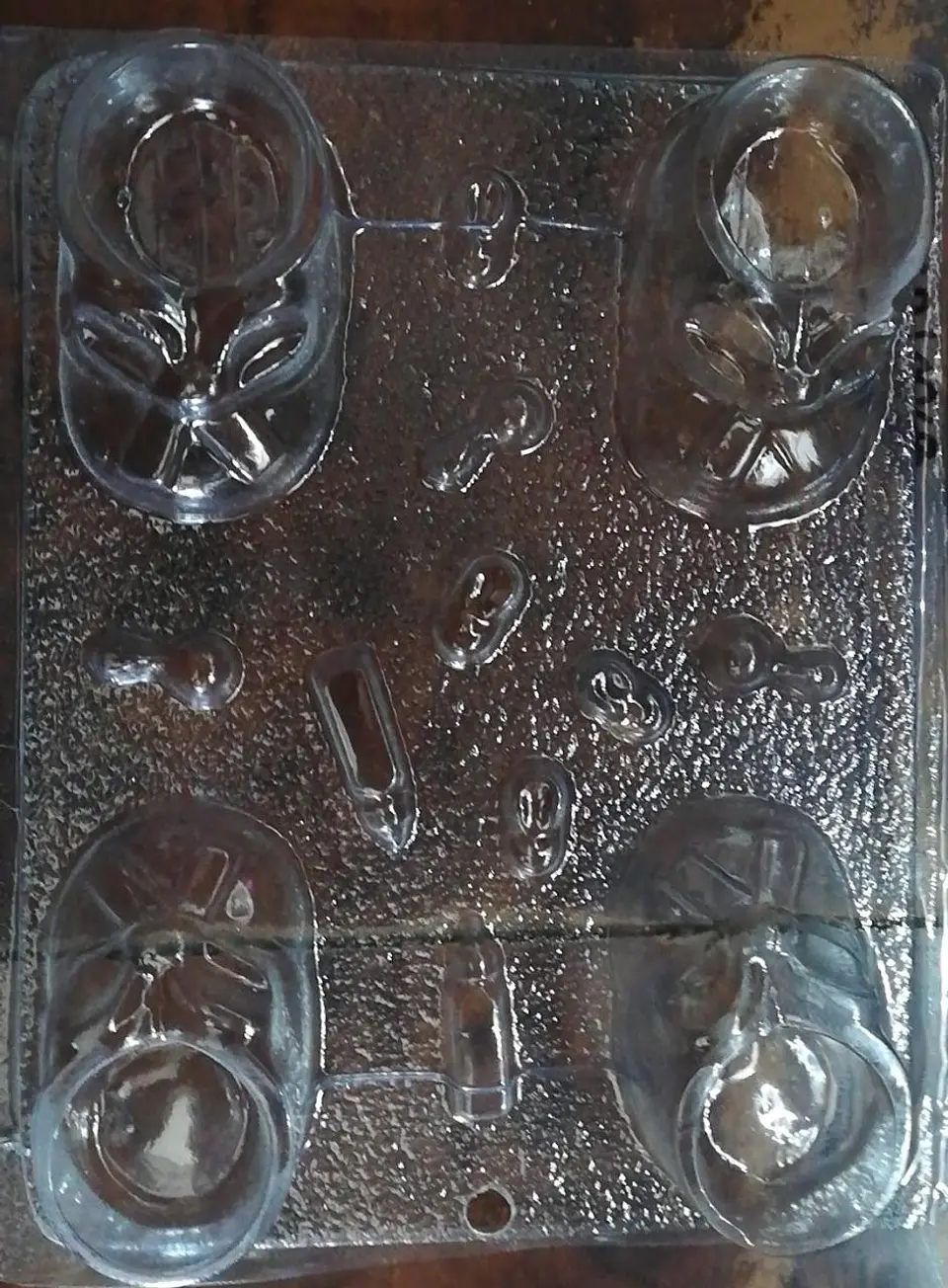  Molde para chocolate zapatitos de bebe 4 cav. 1