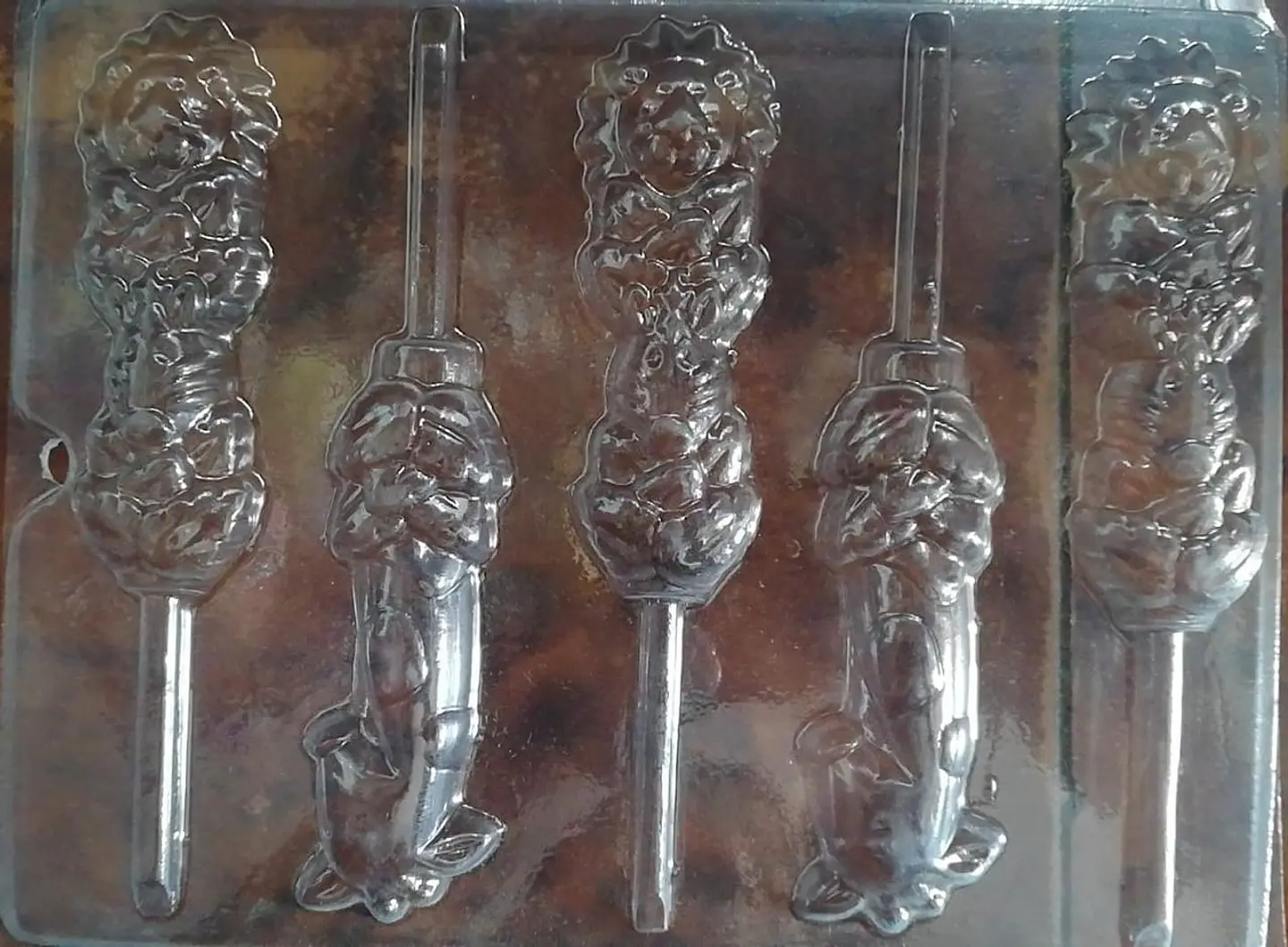  Molde para chocolate paletas leon y jirafa 1