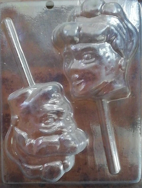  Molde para chocolate cenicienta cara 2cav.