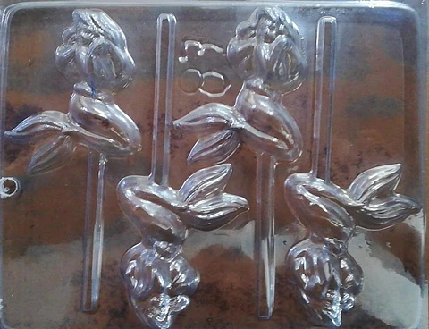  Molde para chocolate la sirenita 4cav. #87