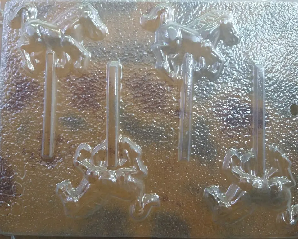  Molde para chocolate caballos 1