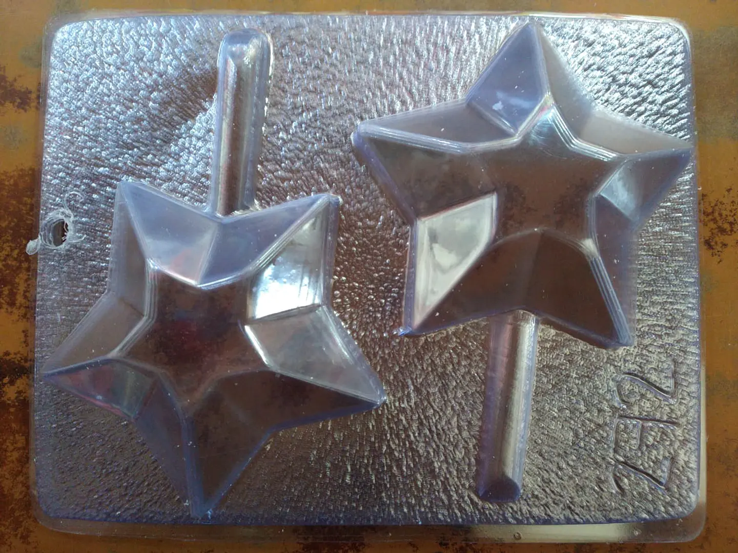  Molde para chocolate paletas estrella 1