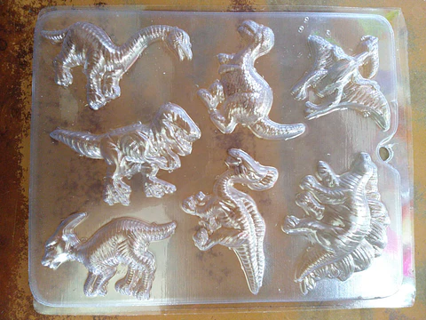  Molde para chocolate dinosaurios 7cav.