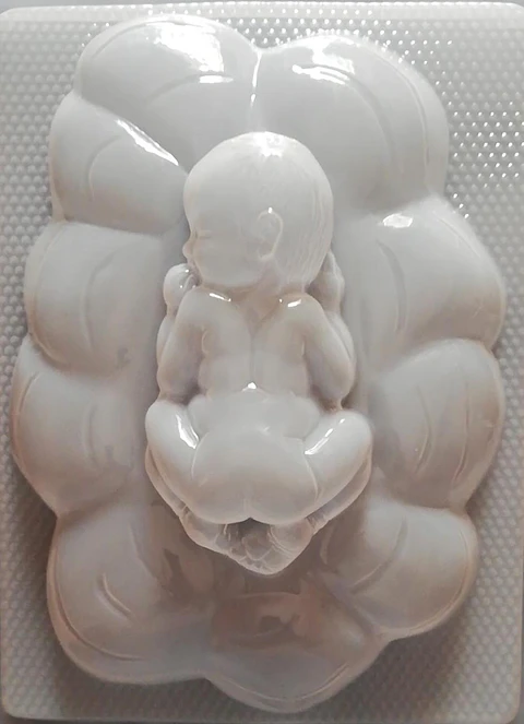  Molde para gelatina jumbo bebe sobre concha J-335
