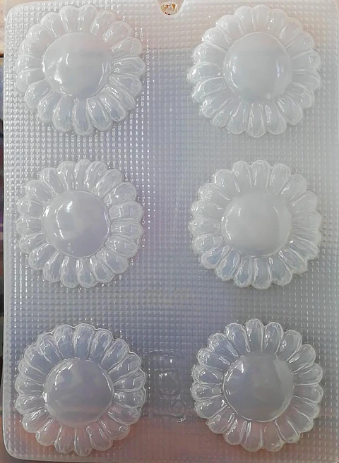  Molda para gelatina chico girasol 6cav. #109