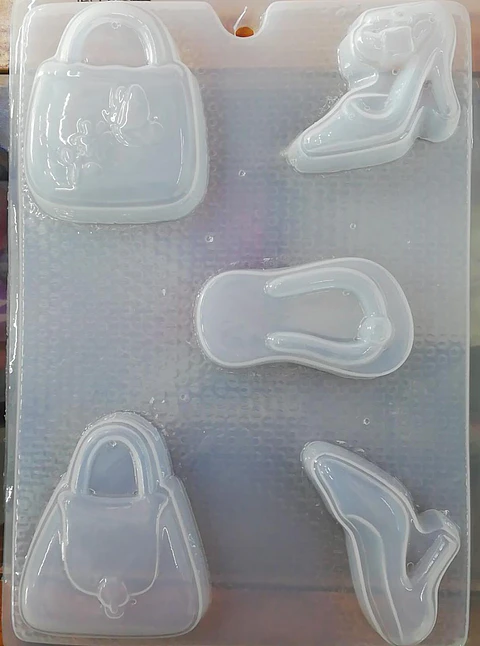  Molda para gelatina chico bolsa chancla y zapatilla