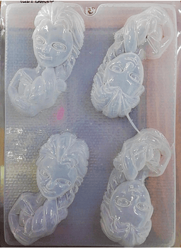 Molde para gelatina chico Elsa Frozen 4 cav.