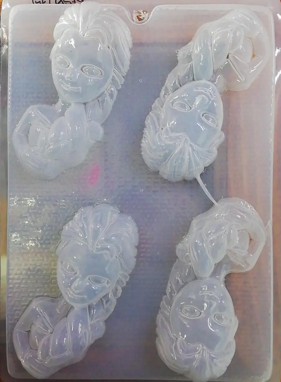  Molde para gelatina chico Elsa Frozen 4 cav. 1