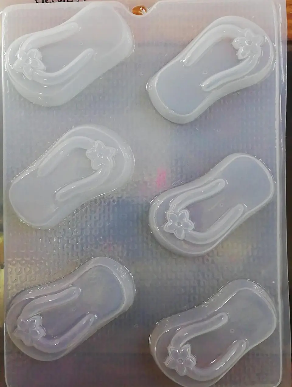 Molde para gelatina chico sandalia 6 cav. 1