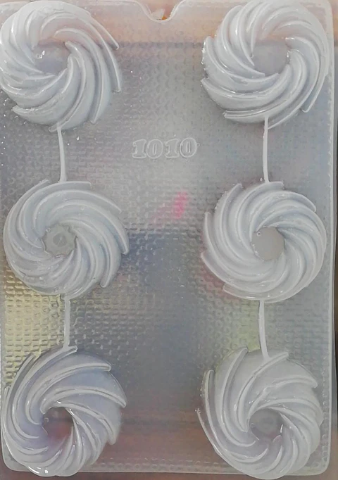  Molde para gelatina chico mini roscas 6cav. #1010