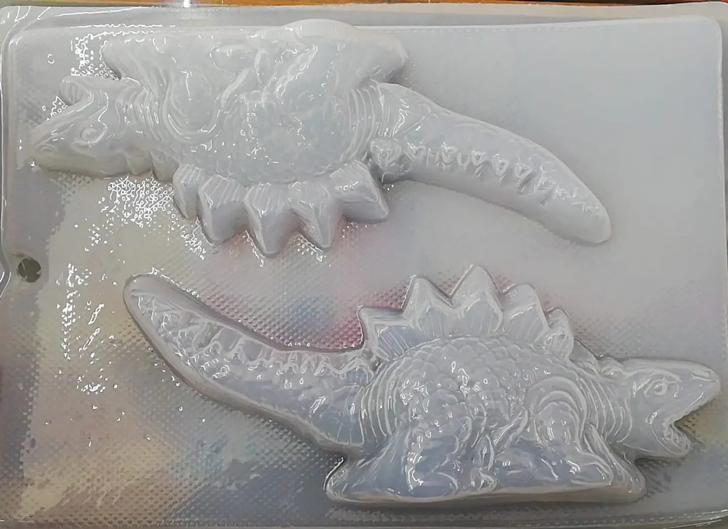  Molde para gelatina chico dinosaurios 2 cav. 1