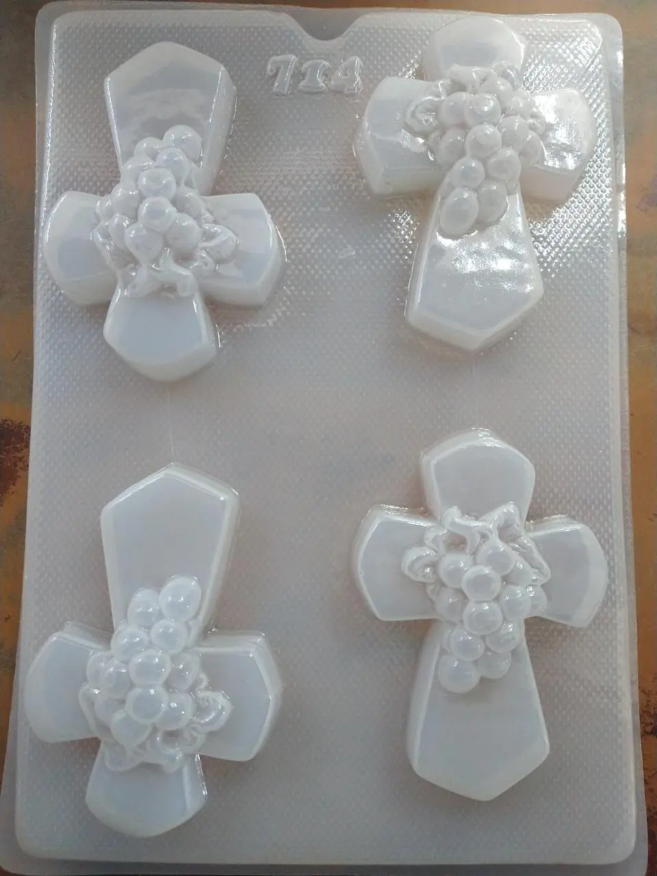  Molde para gelatina chico cruces con uvas #714 1