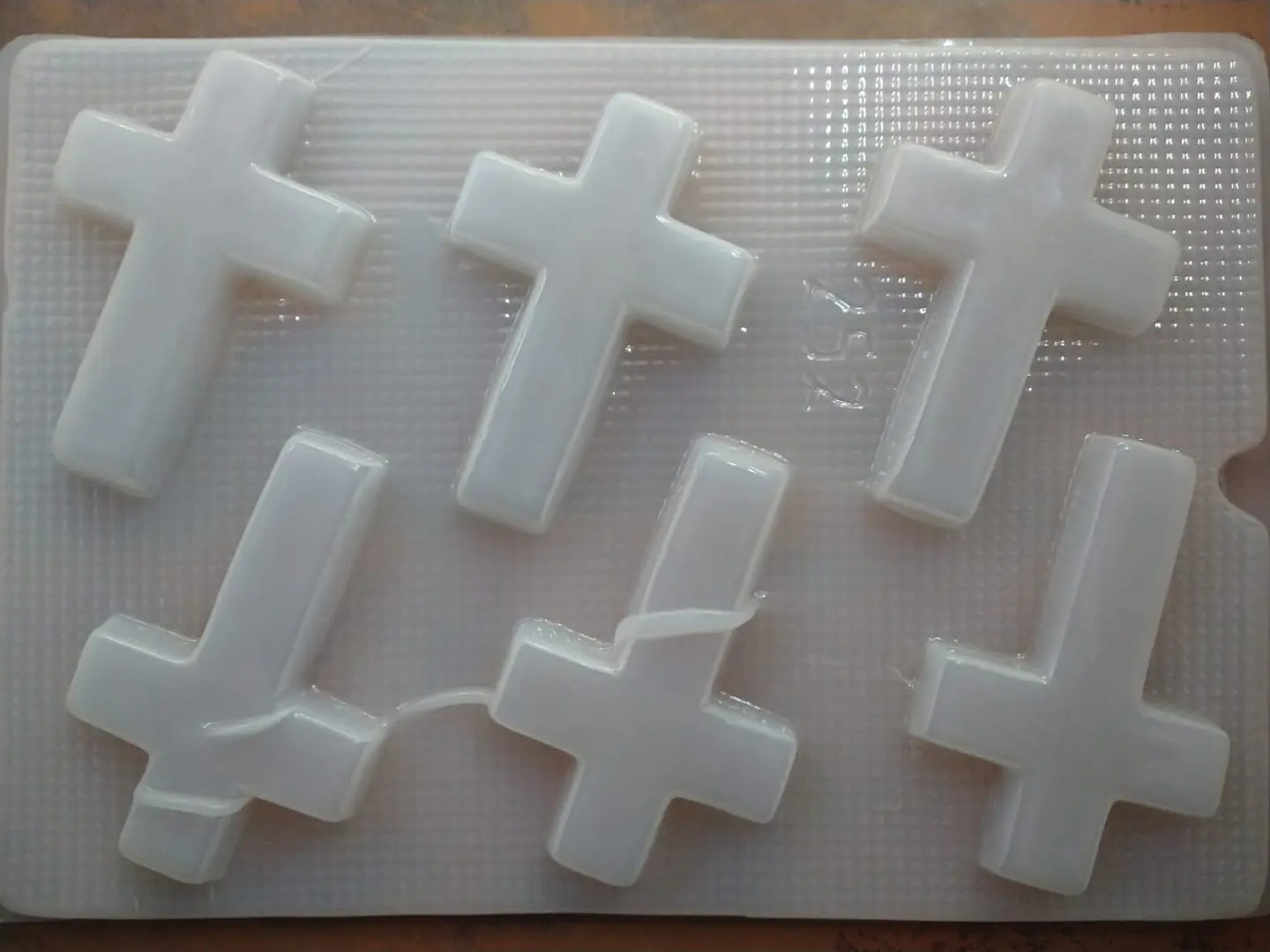  Molde para gelatina chico cruces 6cav. #252 1