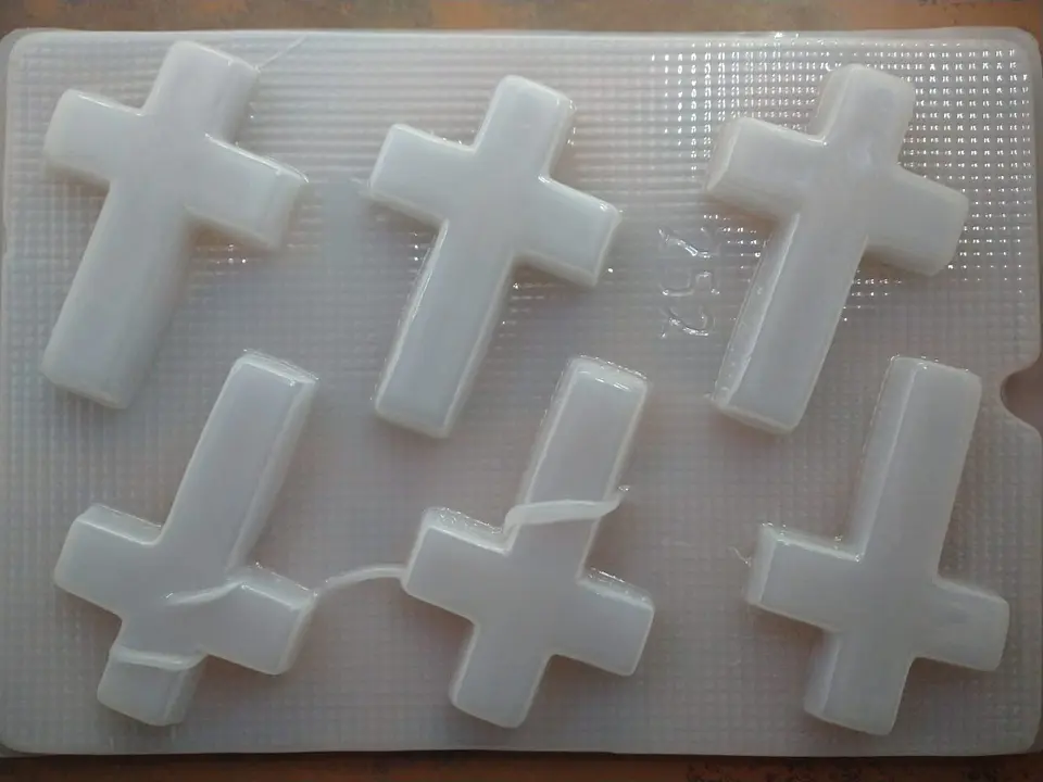  Molde para gelatina chico cruces 6cav. #252 1