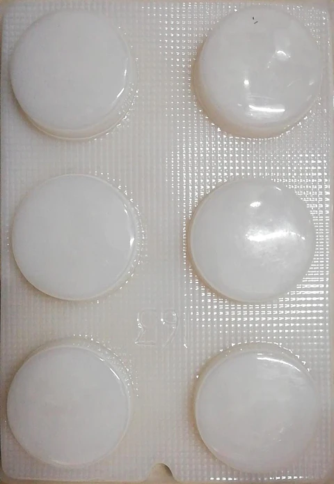  Molde para gelatina chico circulos 6 cav. #163