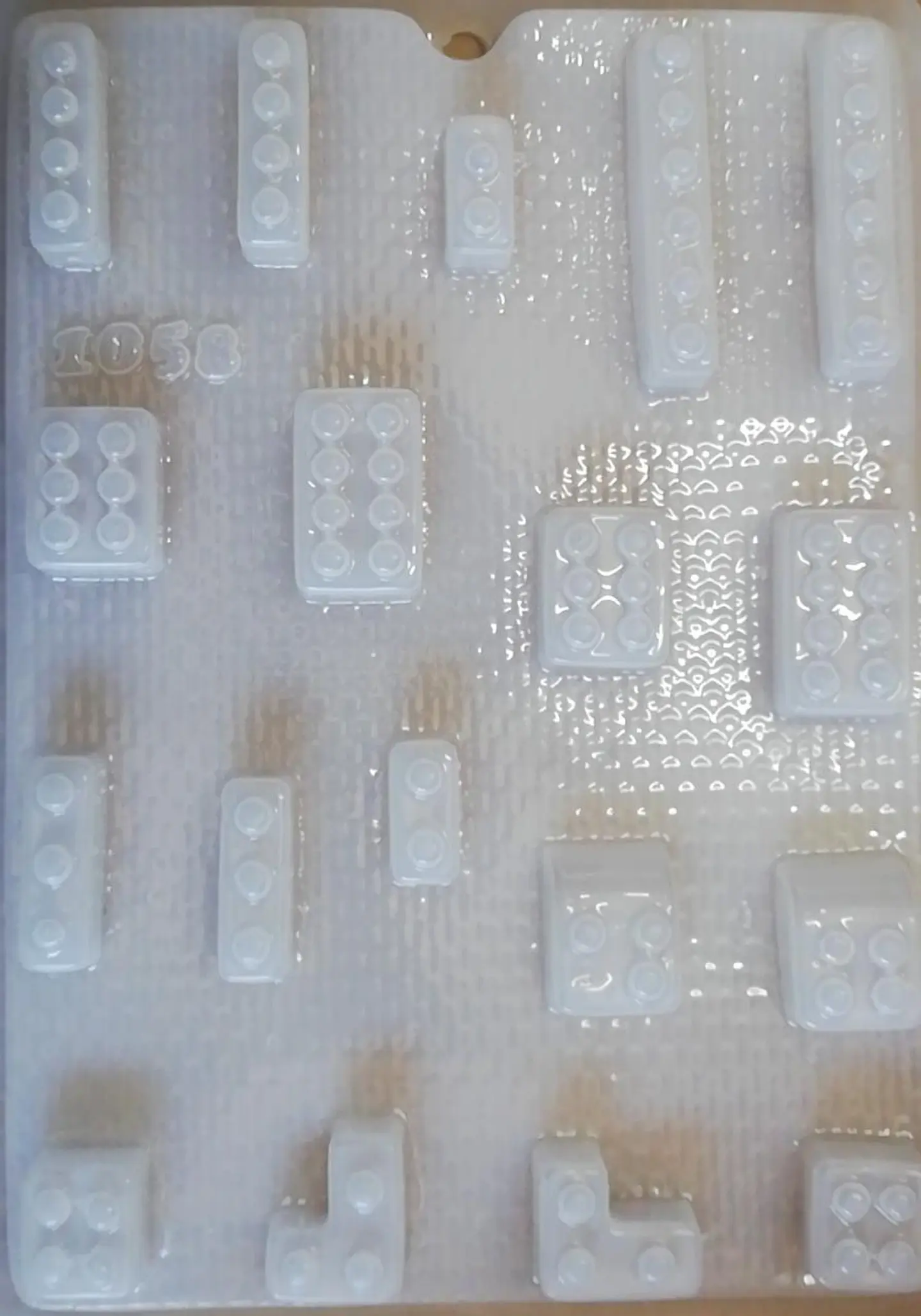  Molde para gelatina chico fichas lego #1058 1