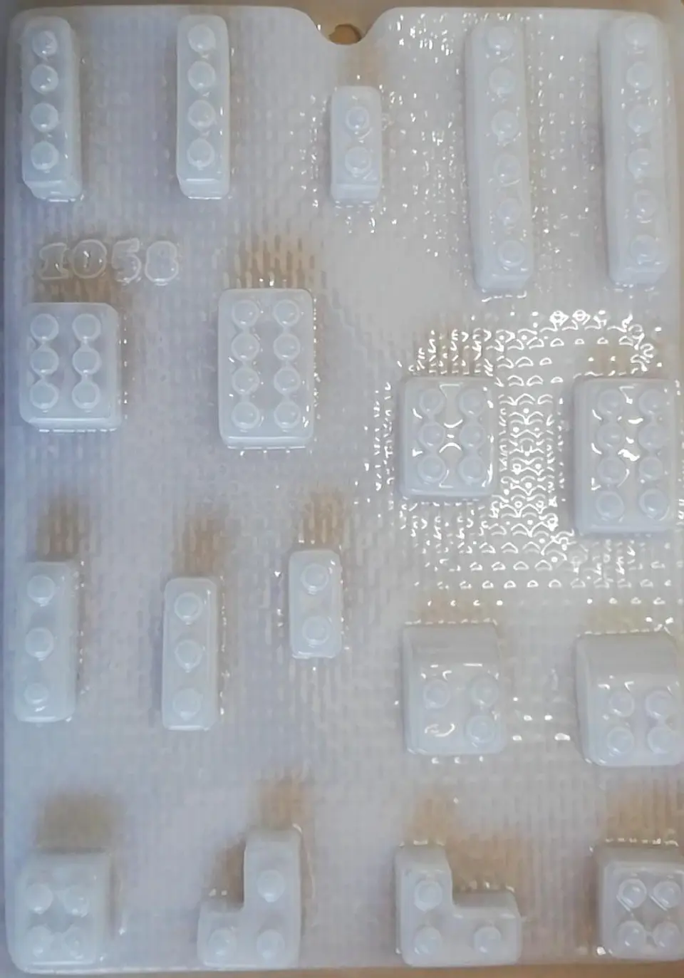  Molde para gelatina chico fichas lego #1058 1