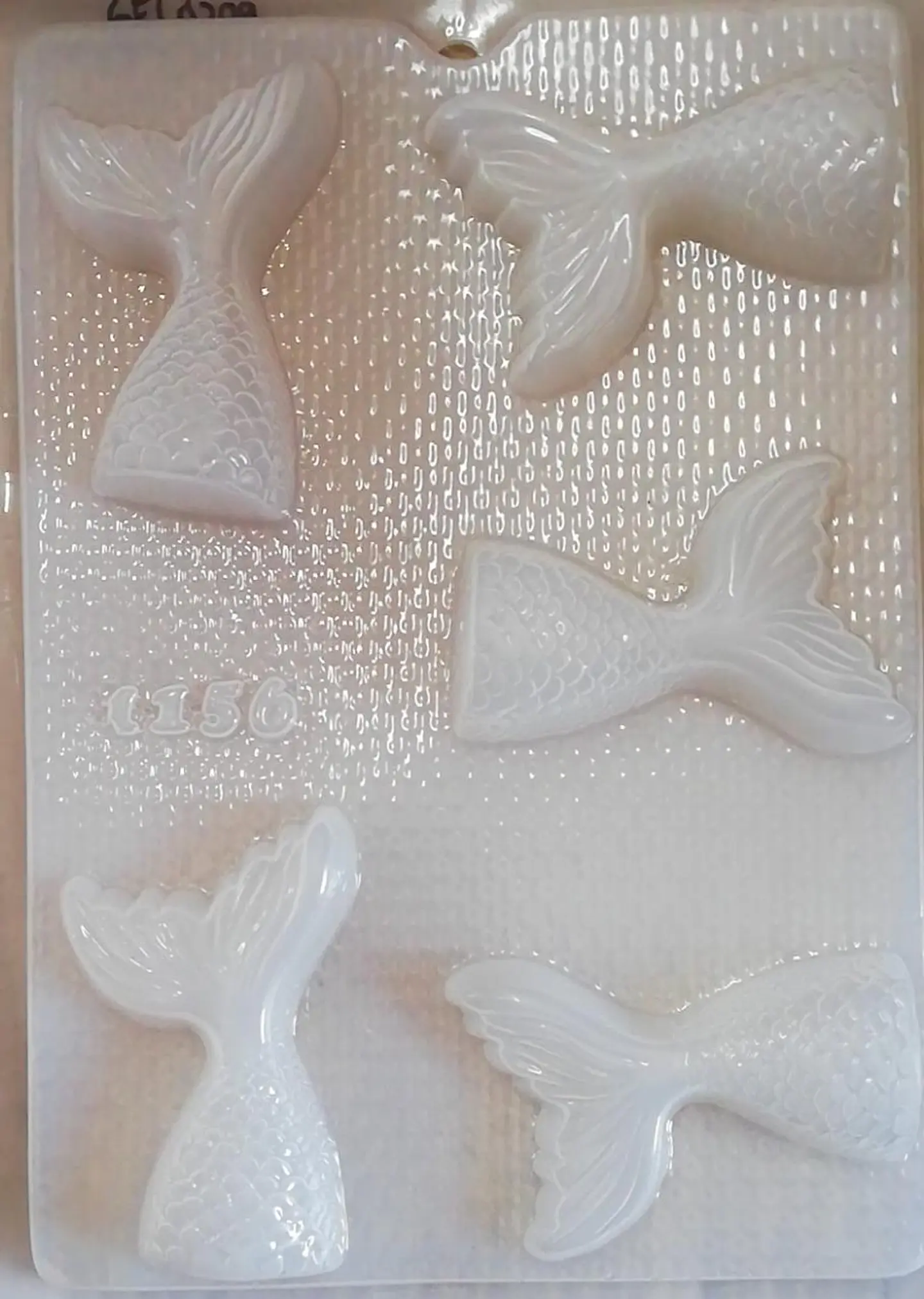  Molde para gelatina chico colas de sirena 5cav. #1156 1