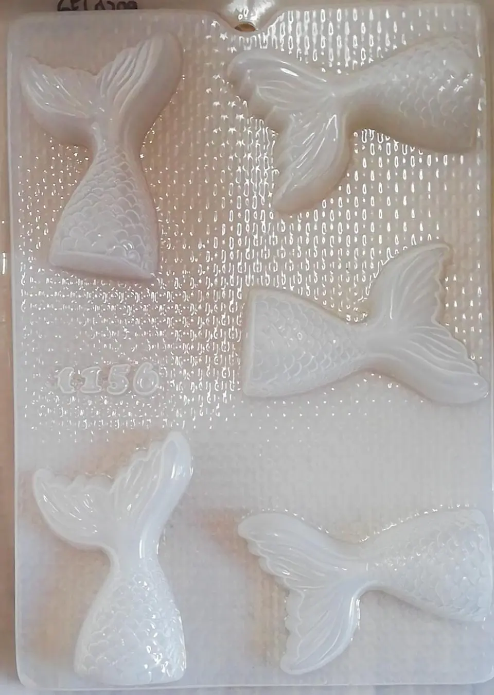  Molde para gelatina chico colas de sirena 5cav. #1156 1