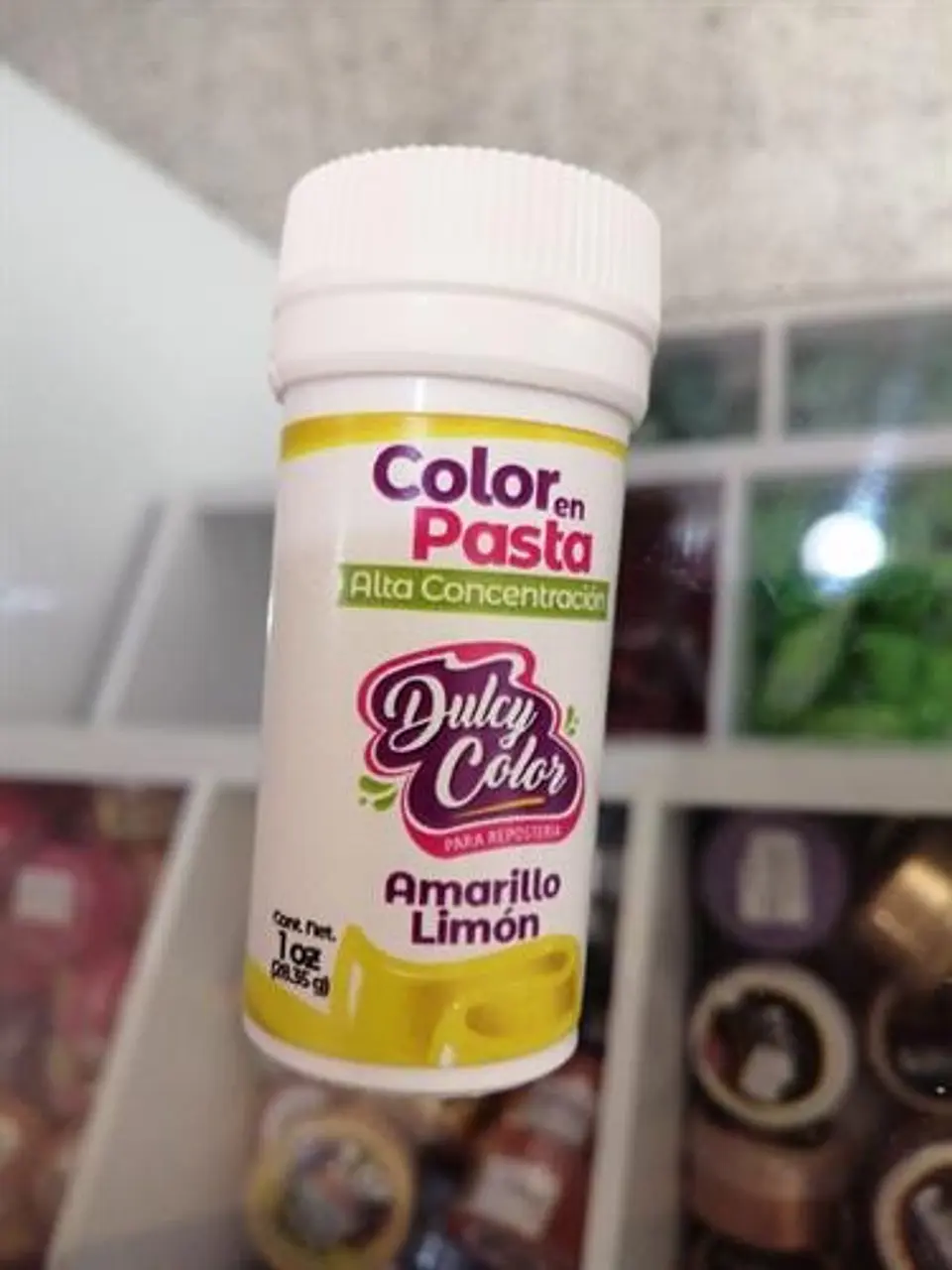  Color en pasta 1oz amarillo limon 1