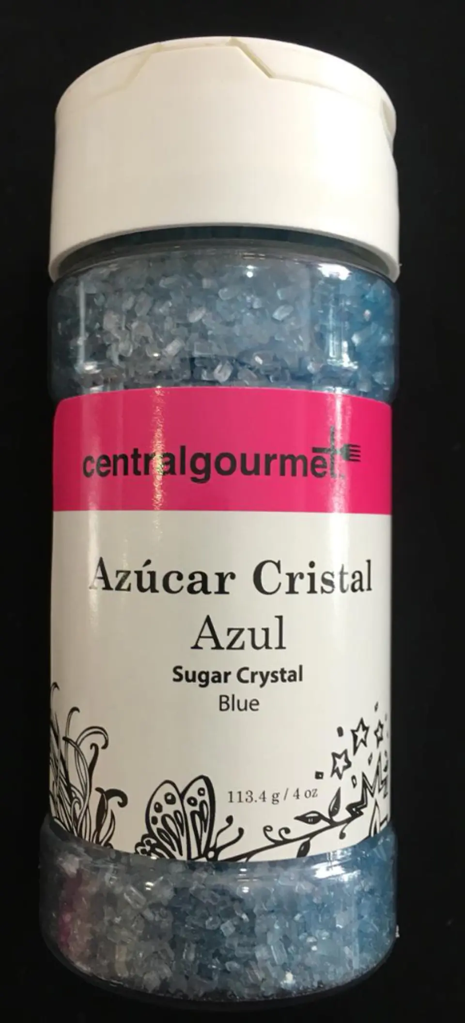  Azucar cristal azul 4 oz 113.4 gr  9-10 1