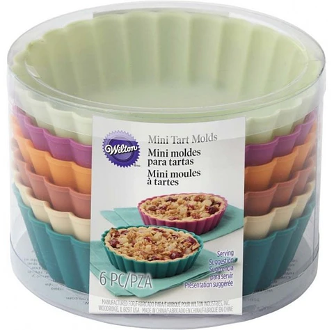  Molde mini tartas silicon 6 Pieza  2105-5587