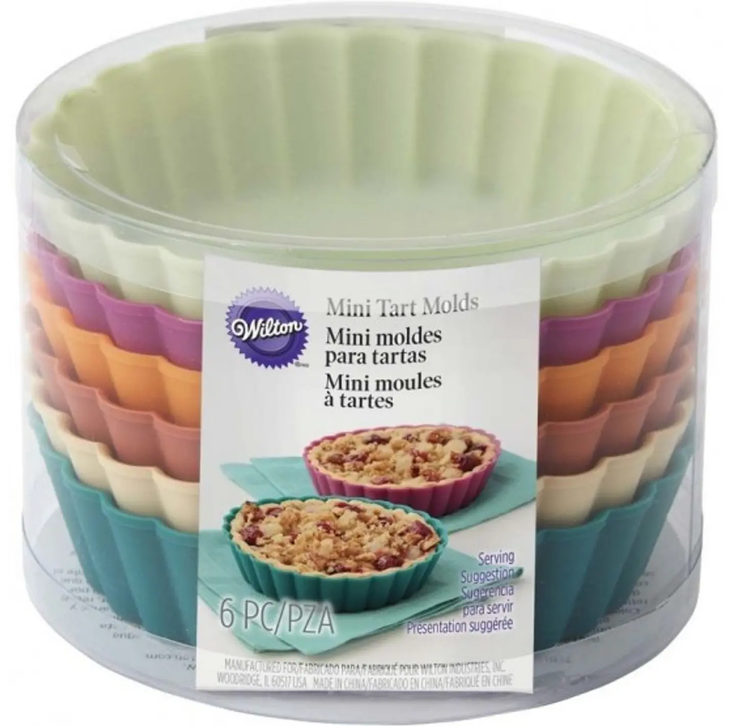  Molde mini tartas silicon 6 Pieza  2105-5587 1
