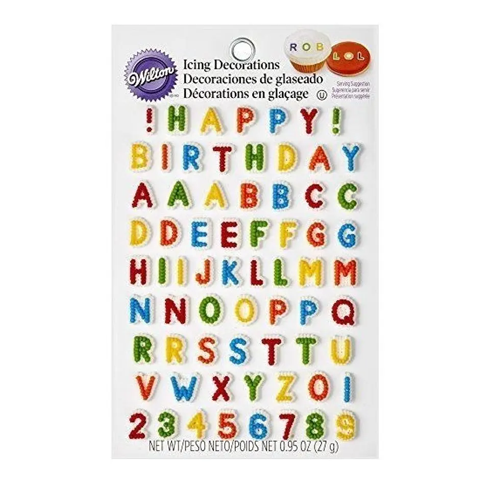  Icing letras y numeros  710-6042 1