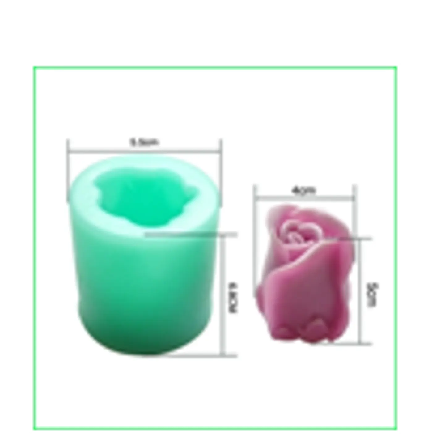  Molde silicon rosa 3D TC3668 1
