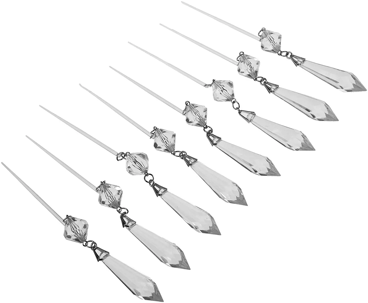  Gemas colgantes plastico con diamantes 120-1186 1