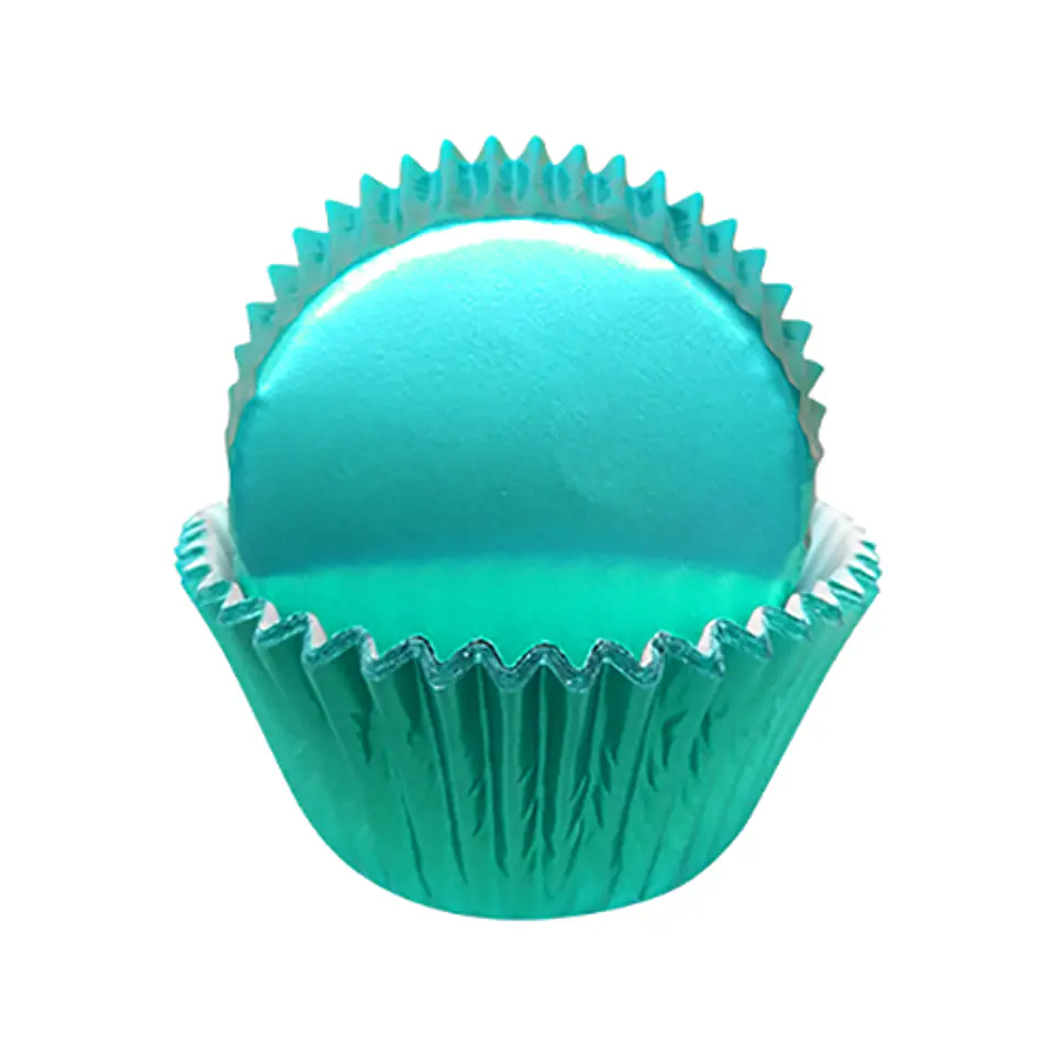  Capacillo ch metal aguamarina 50 Pieza  1