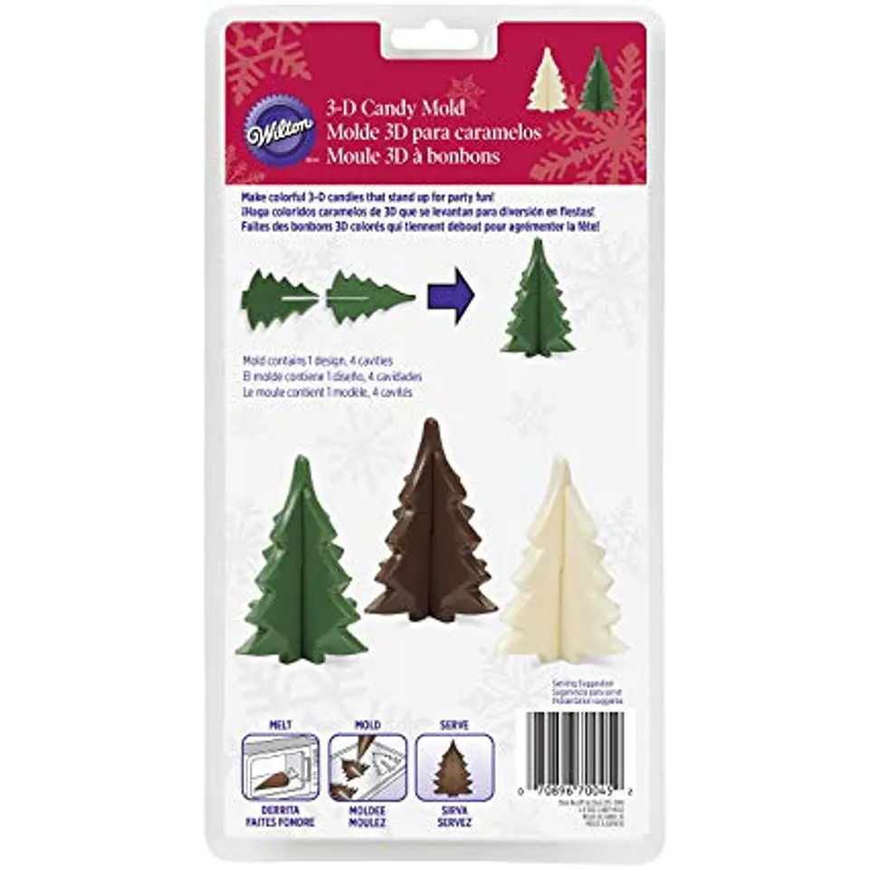  Molde pino 3D Chocolate 2115-0045 1