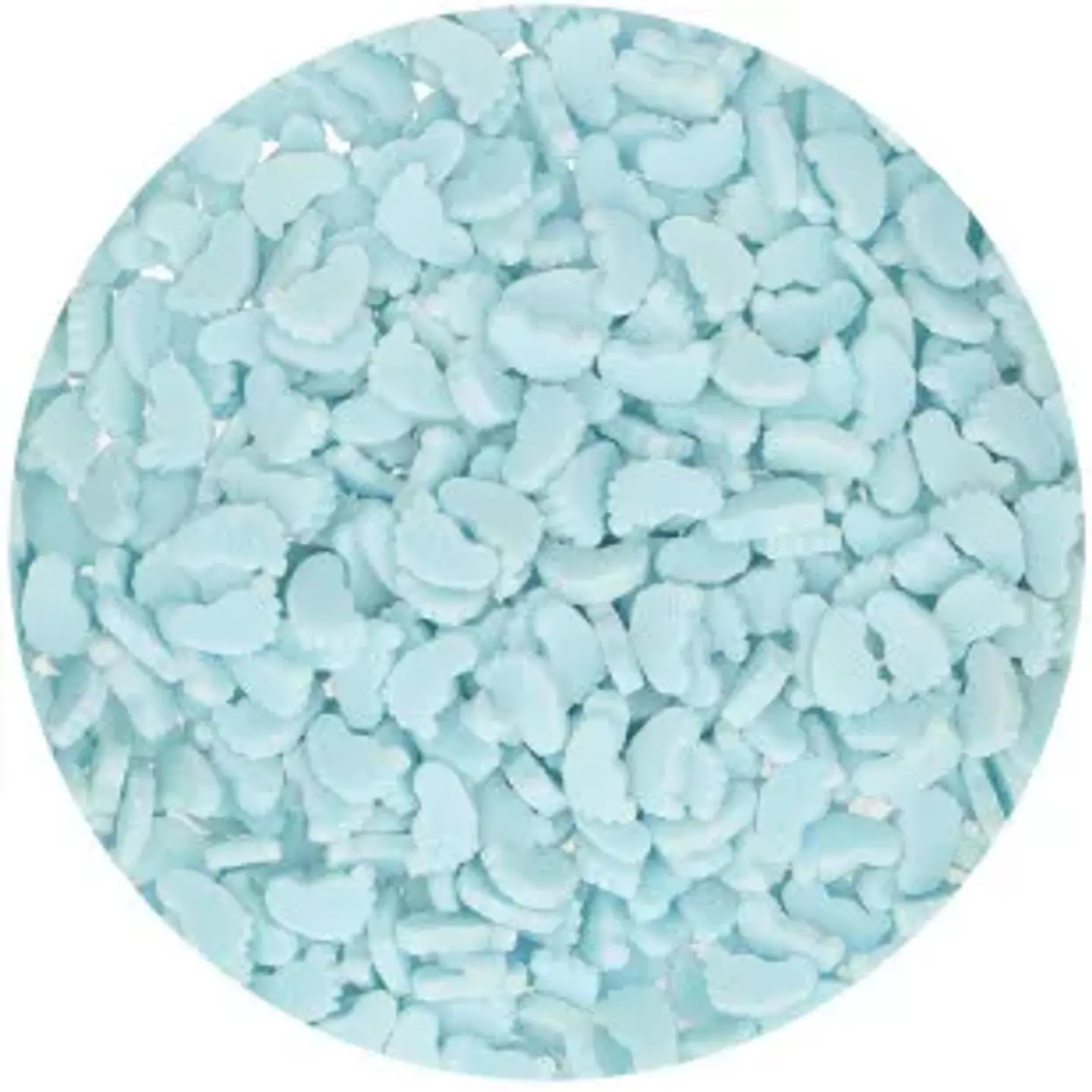  Confetti pie de bebe azul blanco 1Kilog 1