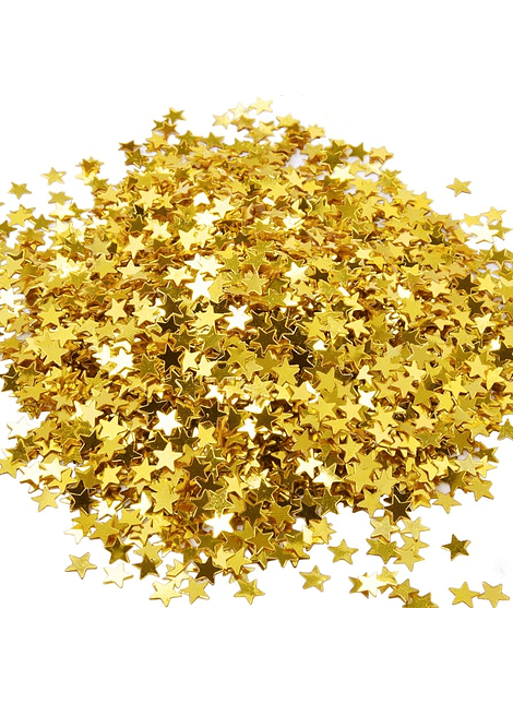 Confetti estrella mini dorada