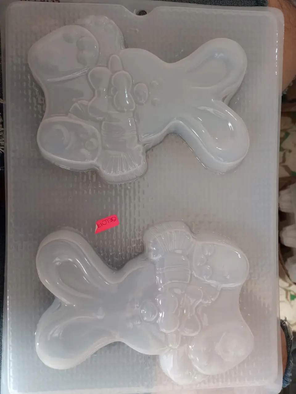  Molde para gelatina chico conejos 2 cav. 1