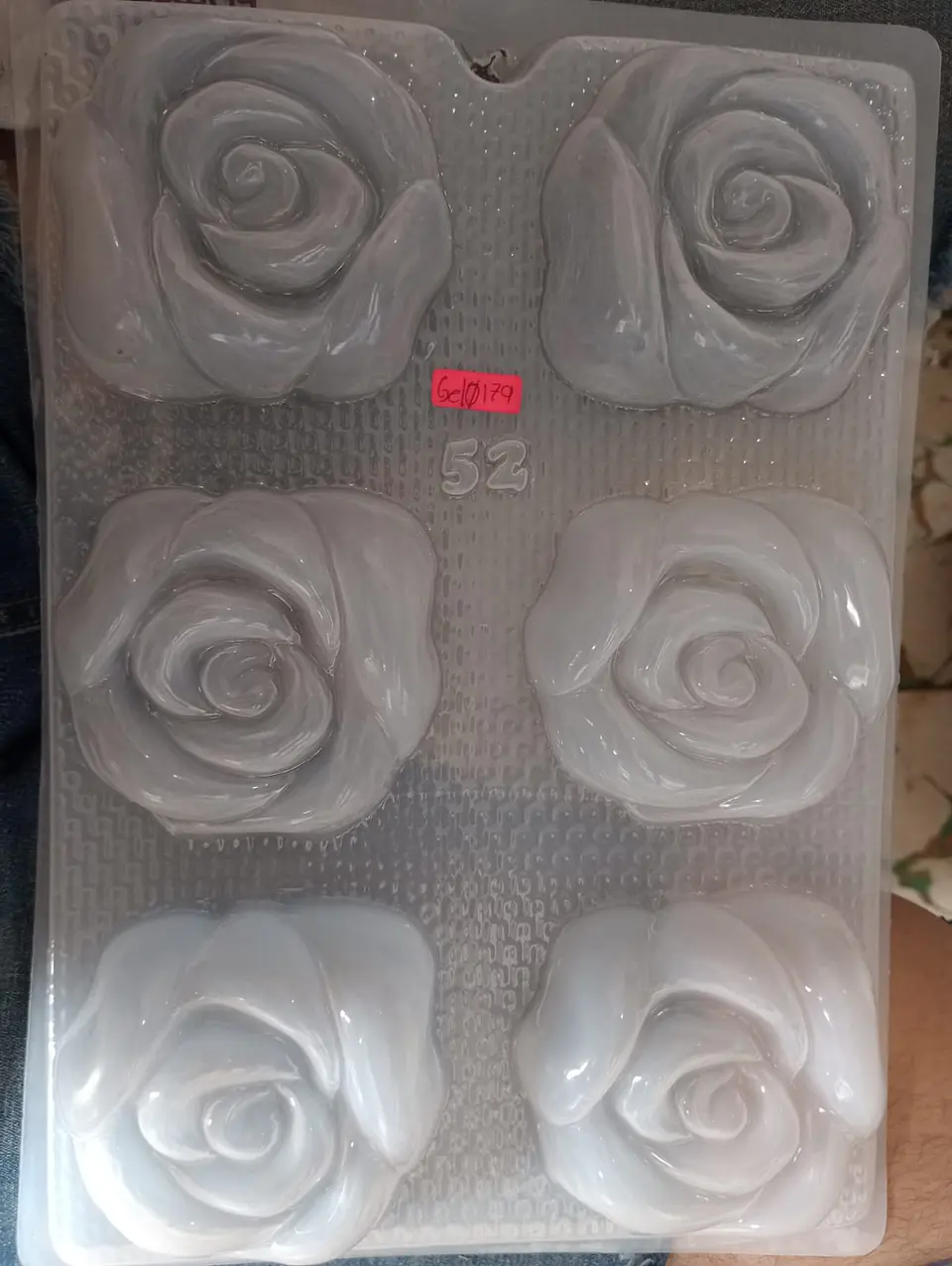  Molde para gelatina chico rosas 6 cav. 1