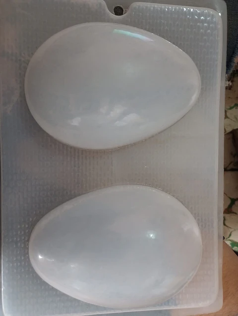  Molde para gelatina chico huevo liso 2 cav.