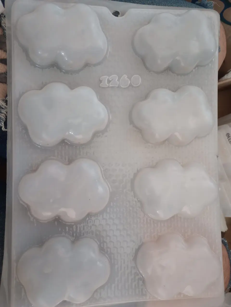  Molde para gelatina chico nubes 2cav. 1